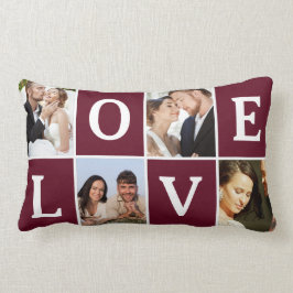 Kärlek Fotokollage Alla hjärtans dag Lumbarkudde