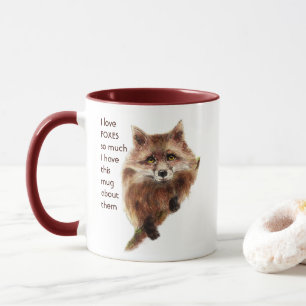 Kärlek FOXES FOX ANIMAL så mycket jag Roligtar Off Mugg