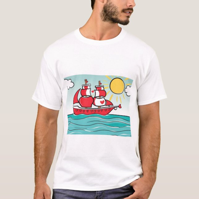 Kärlek frakt t shirt (Framsida)