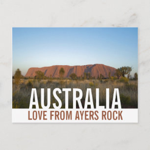 Kärlek från Australien Ayers Sten Uluru Vykort
