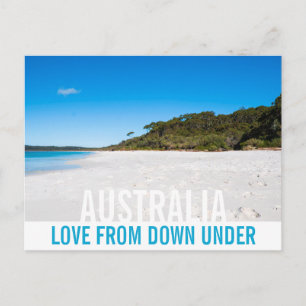 Kärlek från Australien Hyams Beach Landskapsparadi Vykort