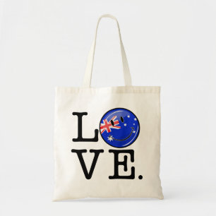 Kärlek från Australien som ler flagga Tygkasse