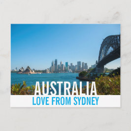 Kärlek Från Australien Sydney Harbour Bridge Opera Vykort