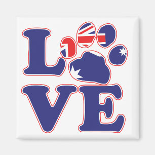 Kärlek-Från-Australien-Tass-Print Magnet