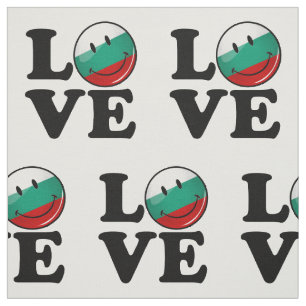 Kärlek från Bulgarien som ler flagga Tyg