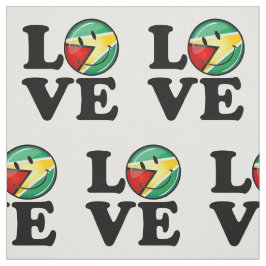 Kärlek från Guyana Smiling Guyanese Flagga Tyg