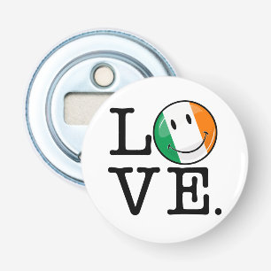 Kärlek från Irland som ler flagga Flasköppnare
