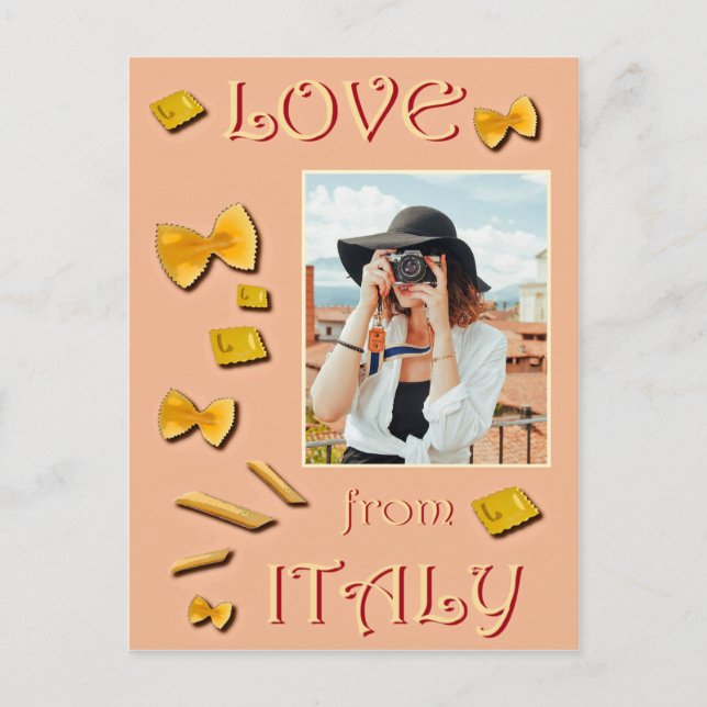 Kärlek från Italien Vykort (Framsida)