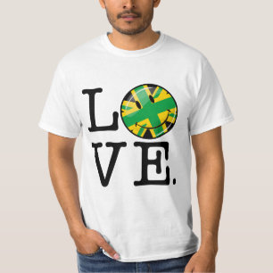 Kärlek från Jamaica och Britannien Tee Shirt