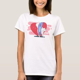 Kärlek från katten, 1950 animerad katt t shirt