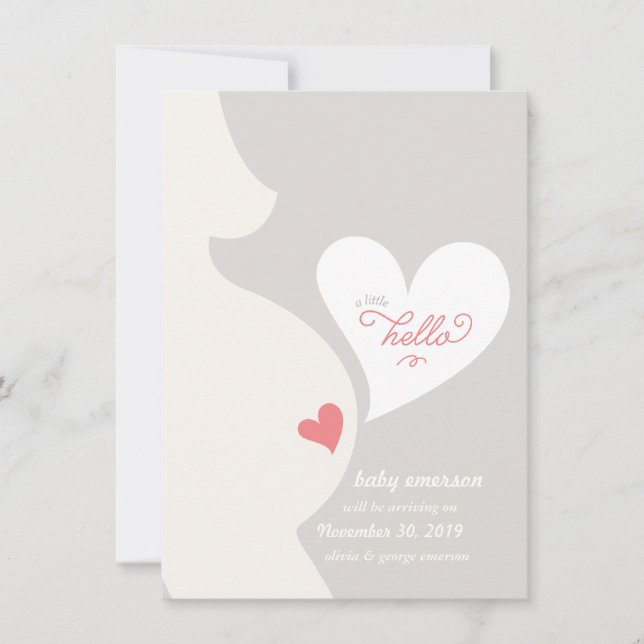 Kärlek från Mamma Tummy Gravid Meddelande om  (Framsida)