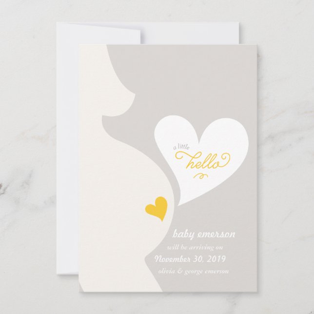 Kärlek från Mamma Tummy Gravid Meddelande om  (Framsida)