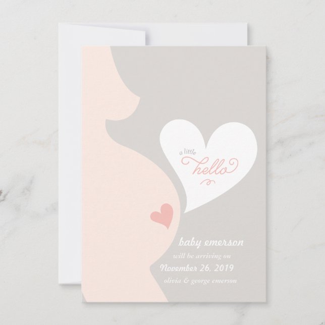 Kärlek från Mamma Tummy Gravid Meddelande om  (Framsida)