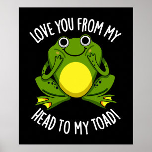 Kärlek från mitt huvud till min Mörk BG Poster