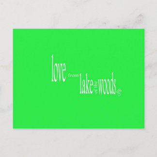 Kärlek från Sjö i Skogen Vykort