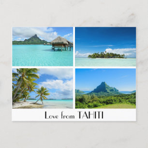 Kärlek från Tahiti-landskapets vykort