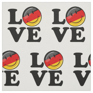 Kärlek från Tysklandare leende Flagga Tyg