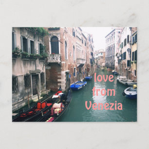 ’KÄRLEK FRÅN VENEZIA’ CANAL SCENE VYKORT