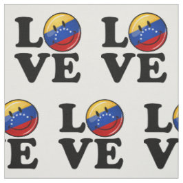 Kärlek från Venezuela som ler flagga Tyg