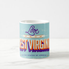 KÄRLEK från West Virginia Kaffemugg