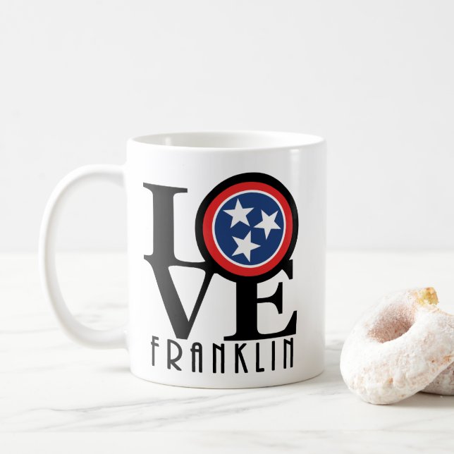 KÄRLEK Franklin Tennessee 11oz Kaffemugg (Med munk)