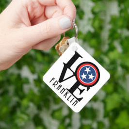 KÄRLEK Franklin Tennessee Nyckelring