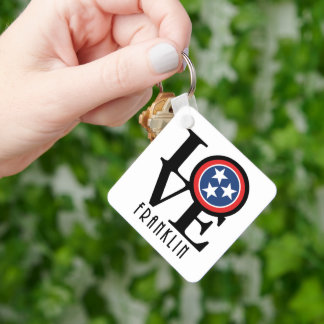 KÄRLEK Franklin Tennessee Nyckelring