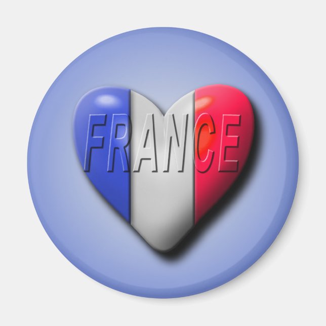 Kärlek Frankrike Magnet (Framsidan)