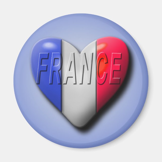 Kärlek Frankrike Magnet (Framsidan)