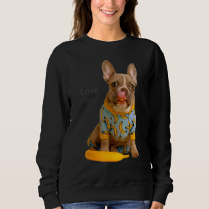 Kärlek Fransk Bulldog Frenchie Mamma Pappa Hund Pu T Shirt