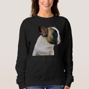Kärlek Fransk Bulldog Frenchie Mamma Pappa Hund Pu T Shirt