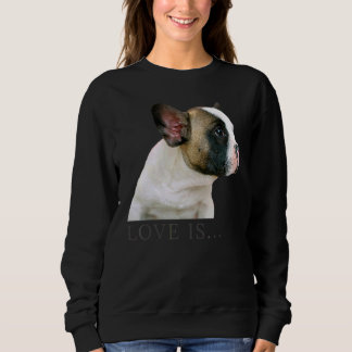 Kärlek Fransk Bulldog Frenchie Mamma Pappa Hund Pu T Shirt