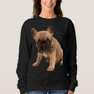 Kärlek Fransk Bulldog Frenchie Mamma Pappa Hund Pu T Shirt