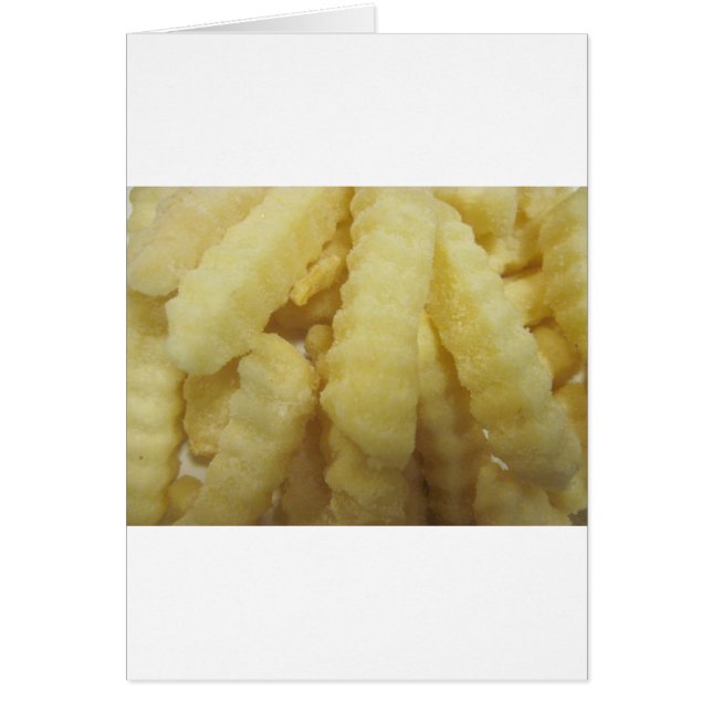 Kärlek Fransk Fries Hälsningskort (Framsidan)