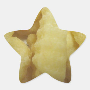 Kärlek Fransk Fries Stjärnformat Klistermärke