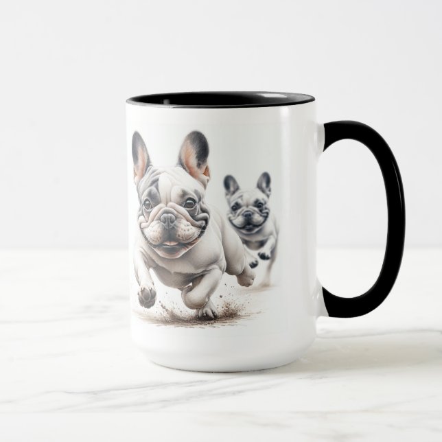 Kärlek Franska Bulldoggar Mugg (Höger)