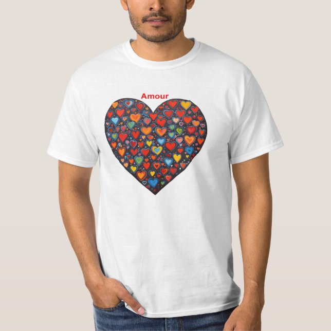 Kärlek - Franska T Shirt (Framsida)