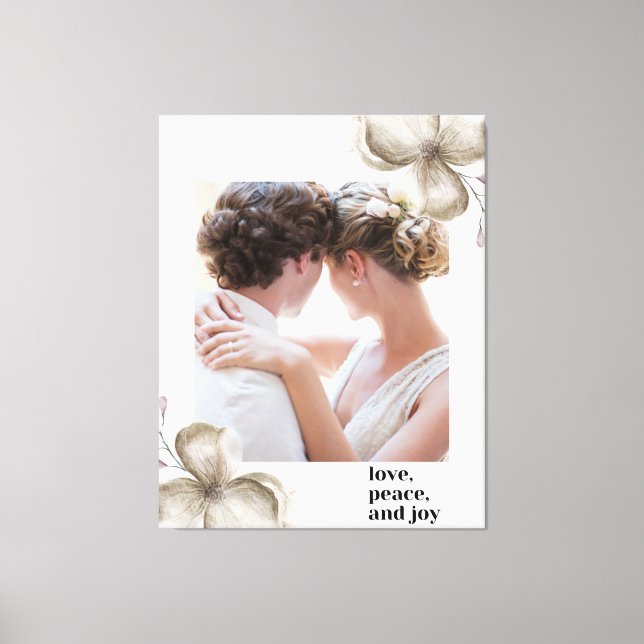 kärlek fred canvastryck (Framsida)