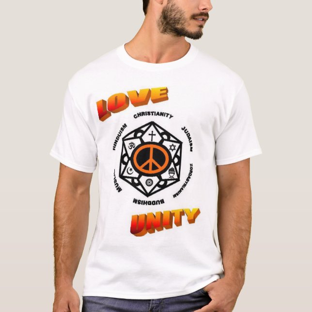 KÄRLEK, FRED och ENHET T-shirt (Framsida)