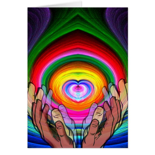 Kärlek,Fred och enighet_ Hälsningskort (Framsidan)