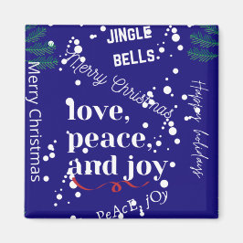 Kärlek, fred och glädje magnet