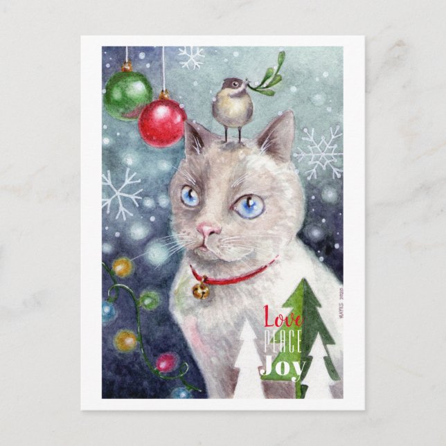 Kärlek, fred och glädje vykort (Framsida)