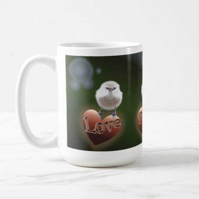 Kärlek fredskämpen Birdie Mugg (Vänster)