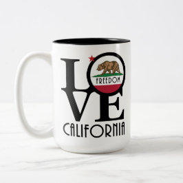 KÄRLEK Freedom California 15oz Två-Tonad Mugg