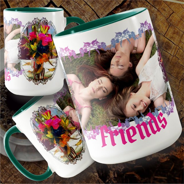 Kärlek & Friends Flowers PM0001 Mugg (Skapare uppladdad)