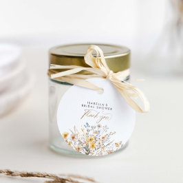 Kärlek Frodas Bröllopsdusch med Vilda Blommor Gåvor Etiketter