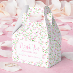 Kärlek Frodas Rosa Blommig Bröllopsfest Presentaskar