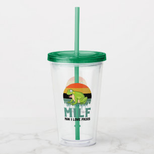 Kärlek Frogs Acrylic Tumbler Take Away Mugg