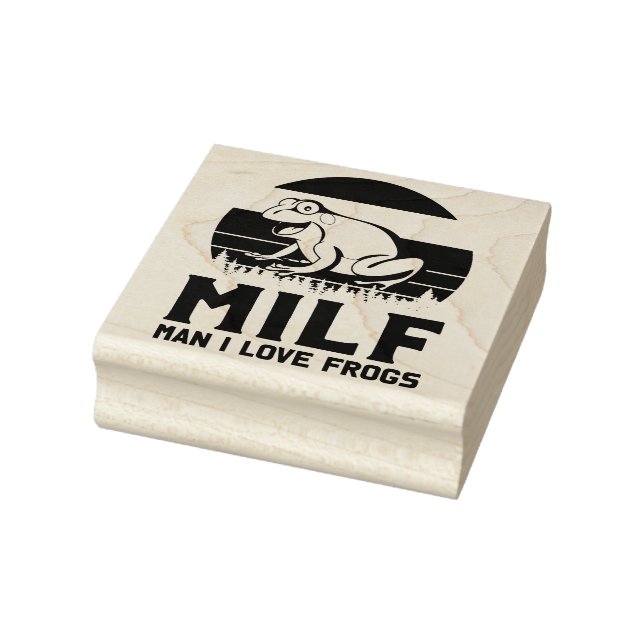 Kärlek Frogs Frimärke Stämpel (Stämpel)