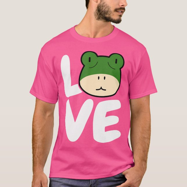 Kärlek Frogs Frog Älskare Coola Frog T Shirt (Framsida)